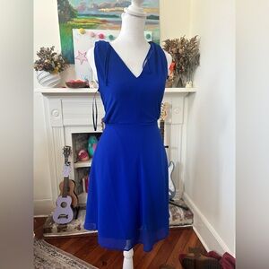 NWT Blue Vince Camuto dress with tie detail #vincecamuto